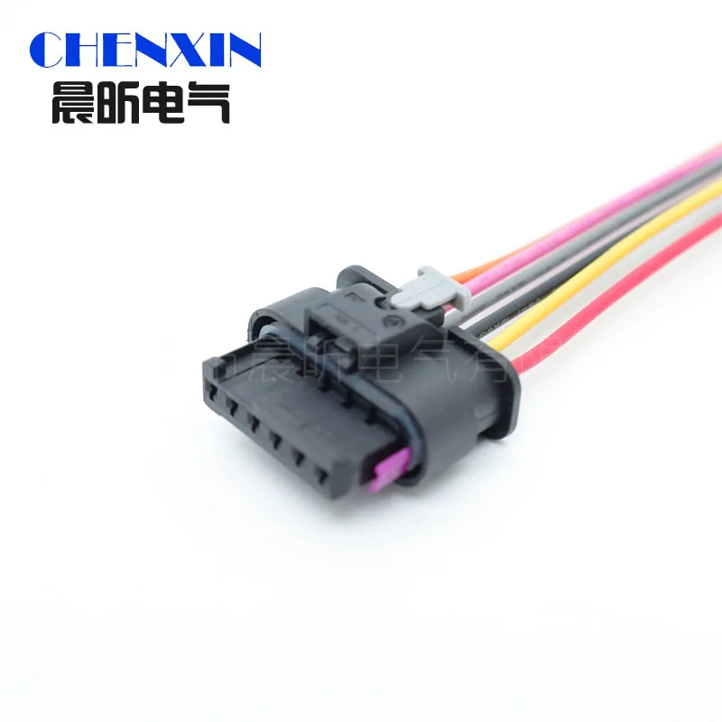 

6-контактный разъем датчика дроссельной заслонки акселератора, задний стоп-сигнал автомобиля, водонепроницаемая вилка жгута проводов 4F0 973 706 1-1718646-1 1-1718806-1