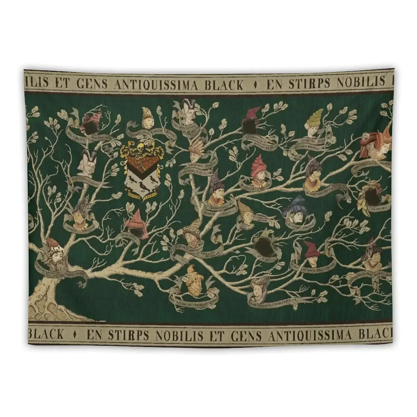 

Noble House of Black Family Tree Tapestry Aesthetic Room Decorations Room Decoration Accessories Tapestry