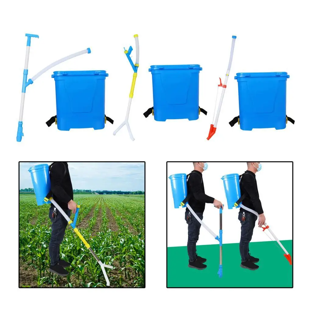 Manual Fertilizer Spreader 25L Multifunction Fertilizer Spreader Fertilizer Sprayer for Vegetables Farm Corn Fruit Trees