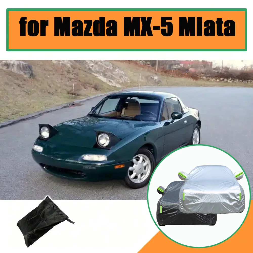 

Waterproof All Weather Custom Fit Car Cover for Mazda MX-5 Miata Full Exterior Cover Sun Rain Snow Protector for Automobiles