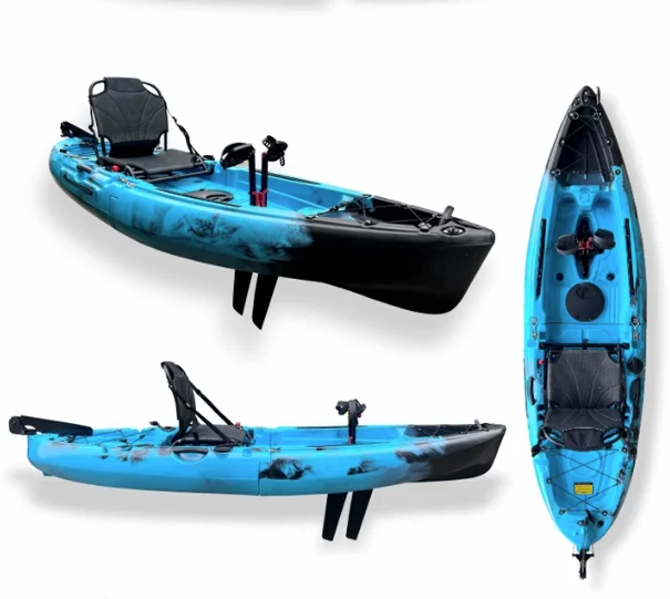 2023 nuovo facile da trasportare Hardshell Kayak da pesca a pedale pieghevole staccabile a due sezioni con accessori per Kayak