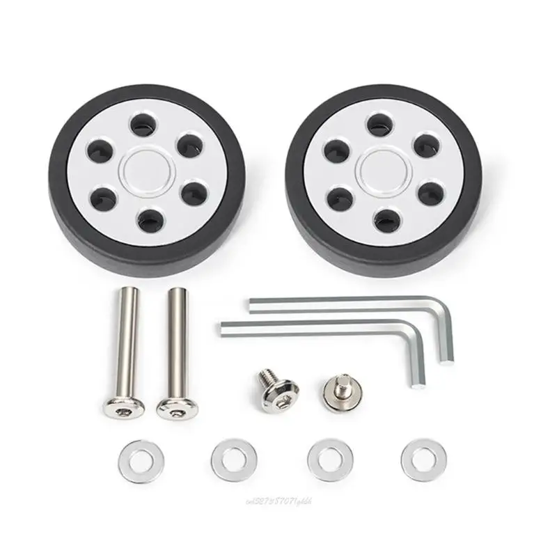 X5XA 2PCS Quiet Spinner Suitcase Replacement Practical Plastic Rollers Easy Installation Luggage Accessories