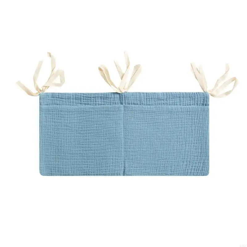 K1KC Baby Bedside Bag Portable Diaper Storage Bag ให้อาหารขวดการจัดระเบียบกระเป๋าแขวนถุงเก็บกระเป๋าทารก
