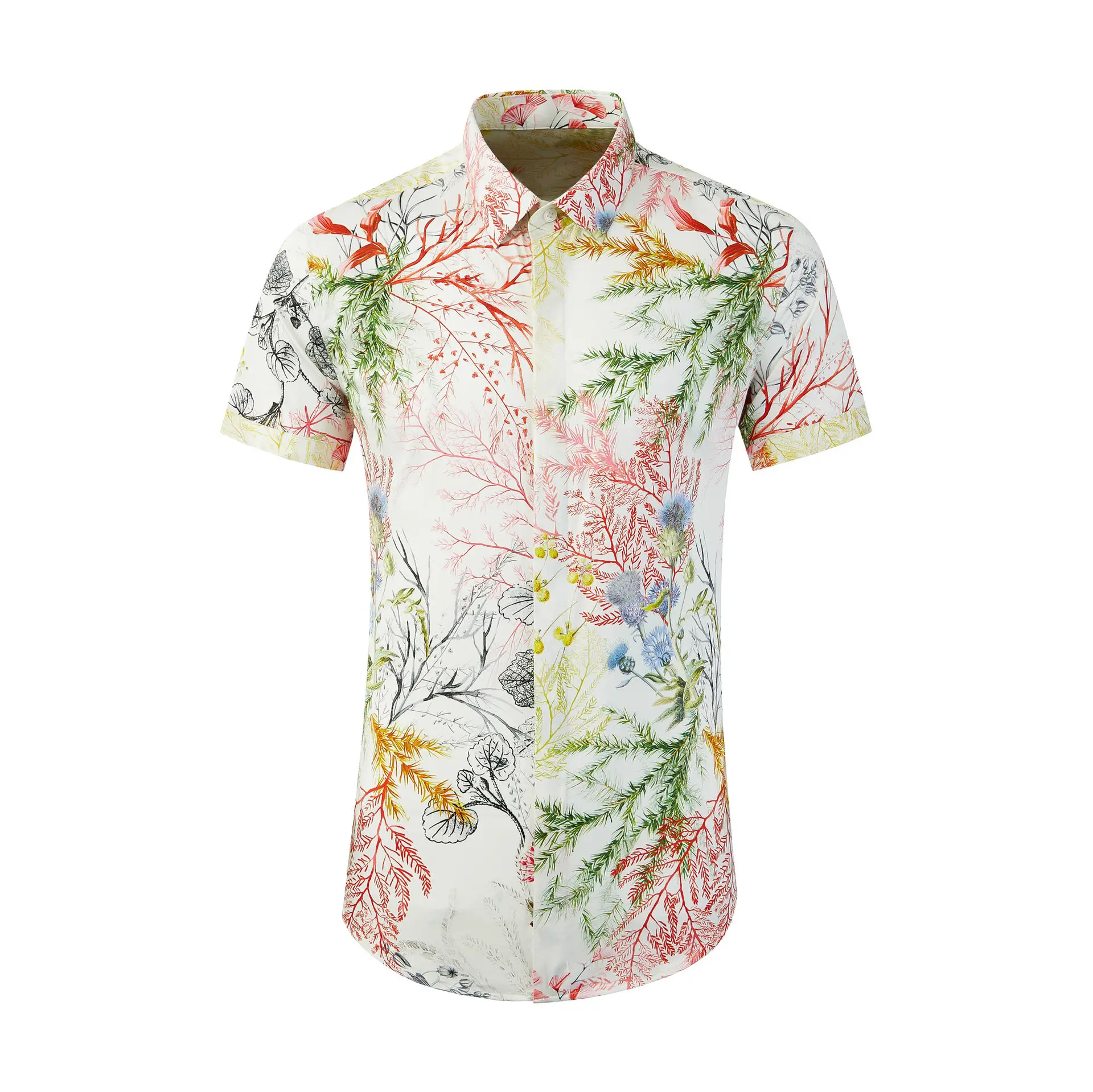S-5XL men's short sleeved fashionable black Cuban collar, high-quality luxury short sleeved summer clothing