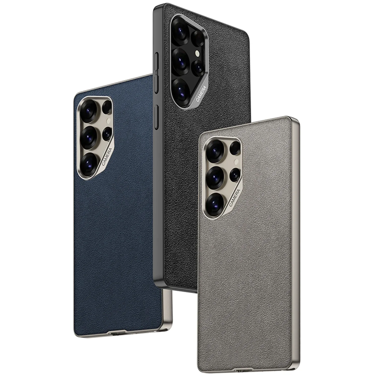 

RICKE Original Case For Samsung Galaxy S25 Ultra Luxury Napped leather Shockproof Matte Plastic Cover For Galaxy S25 Ultra Case