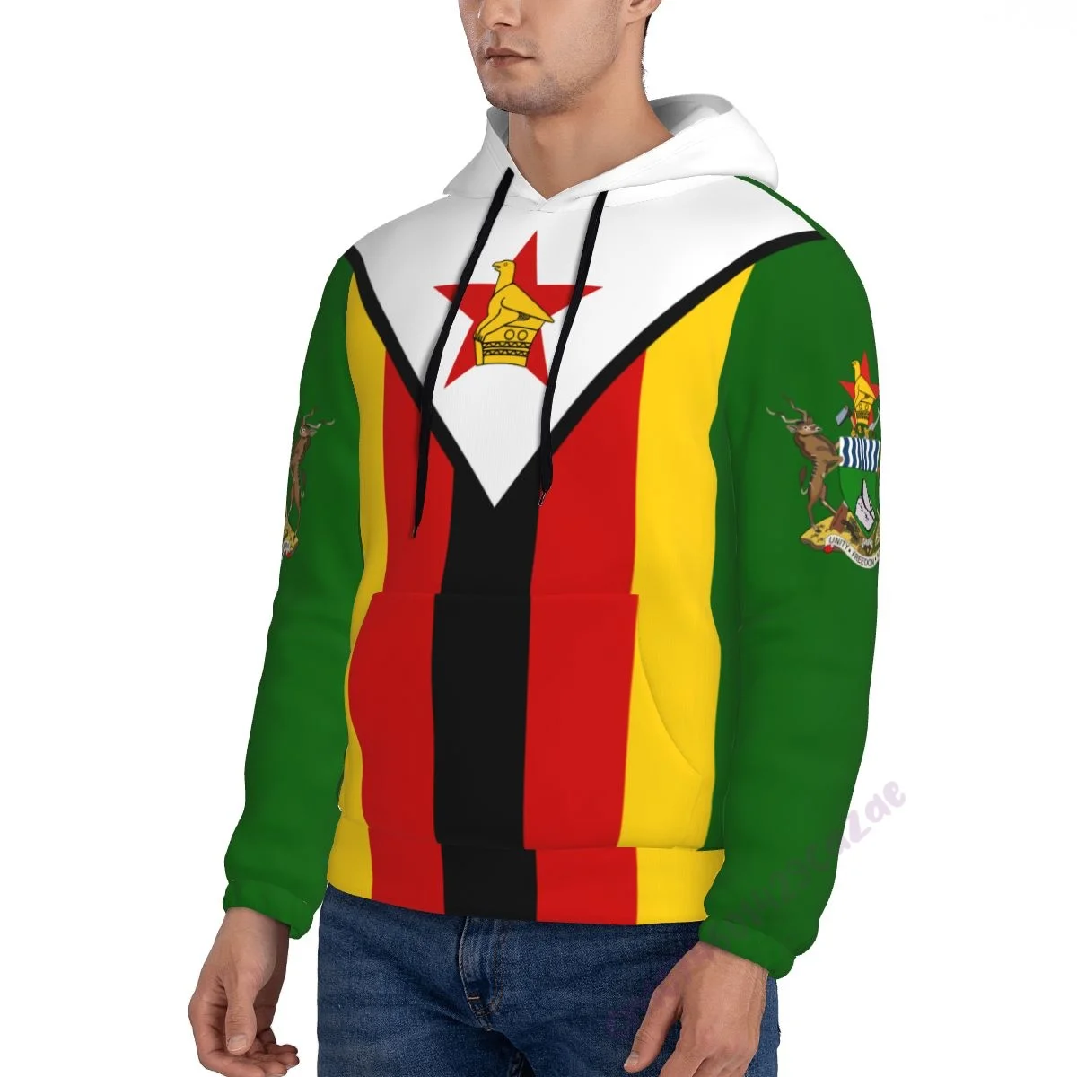 

Custom Name Zimbabwe 3D Country Flag Print Hoodie Men Sweatshirt Women Hip Hop Streetwear Tracksuit Clothing