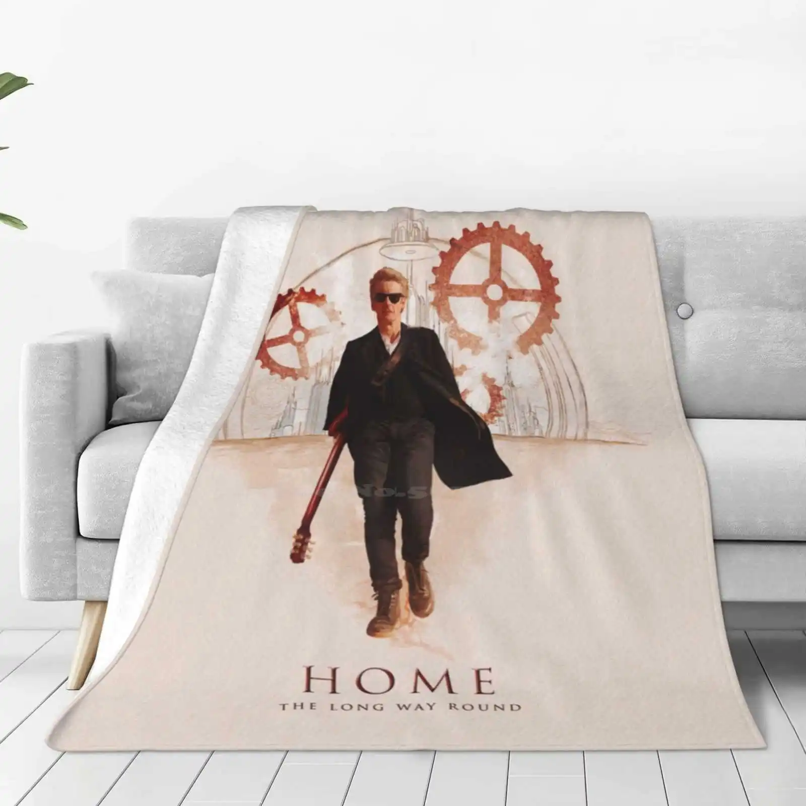 Home Super Warm Soft Blankets Throw On Sofa/Bed/Travel Science Fiction Portraiture Sci Fi