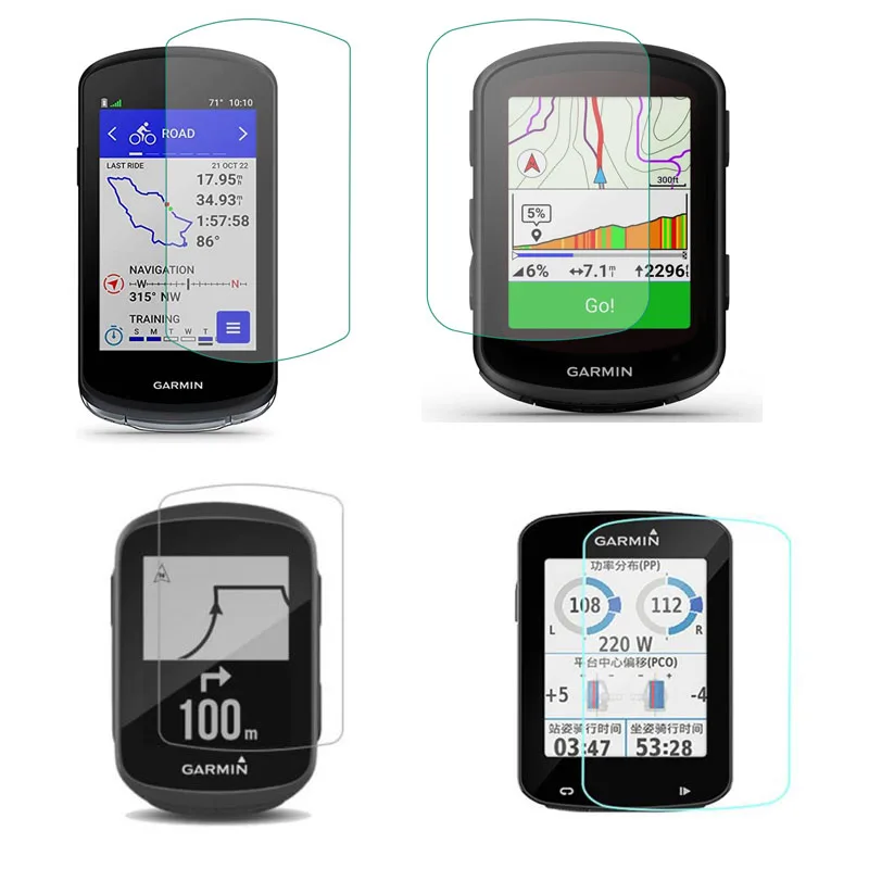 Hard Glass Film Display Screen Protector Cover For Garmin Edge 540/840/530/830/520/820/1000/1040 Solar/1030/130 Plus/Explore 2