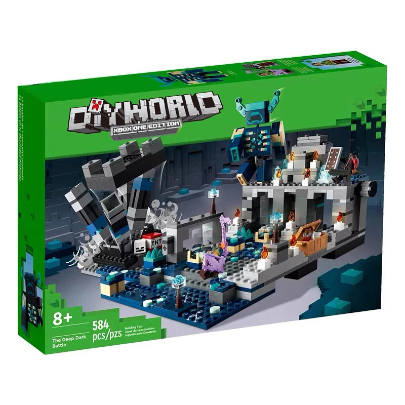 

584PCS Cartoon Game Dark World Building Blocks Children Birthday Gift Toys