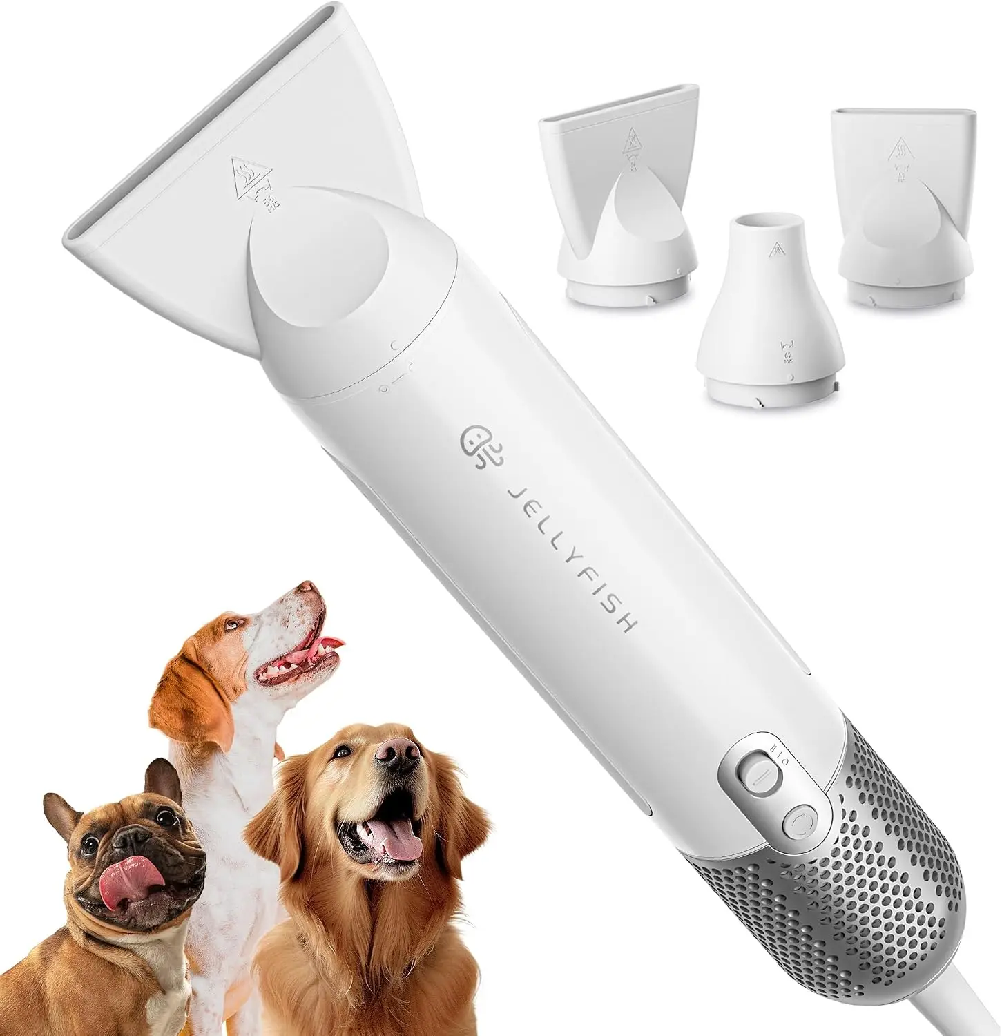 Handheld Dog Dryer, Portable High-Velocity Blow Dryer, 1.21 lb Lightweight with 2 Speeds and 4 Temperature Levels, for Home and Travel