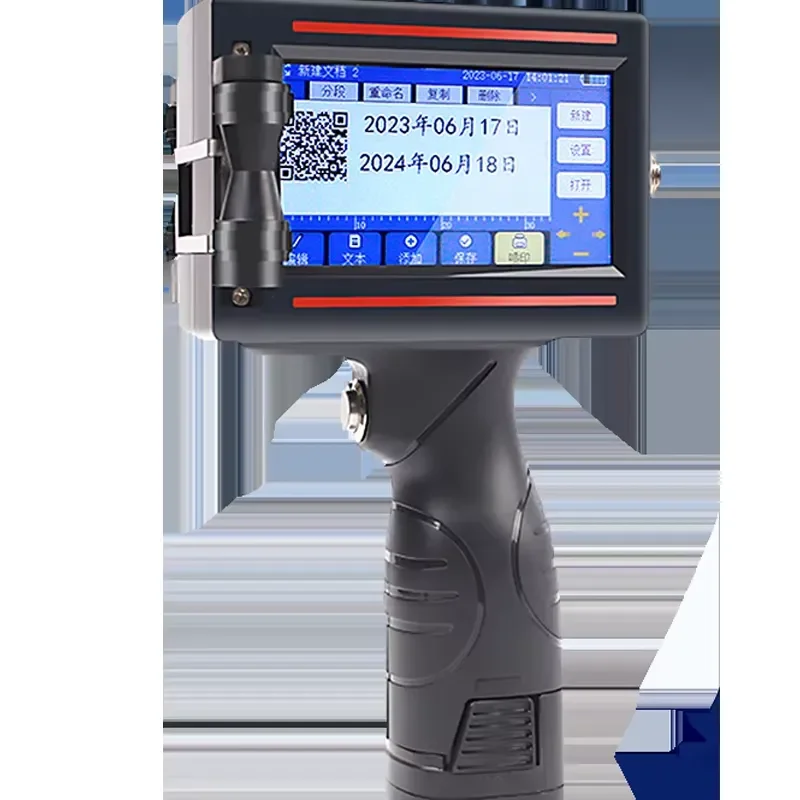 Handheld Inkjet Printer Multilingual Interface 4.3-inch Touch Screen Coding Printing Machine For Paper Label Tube
