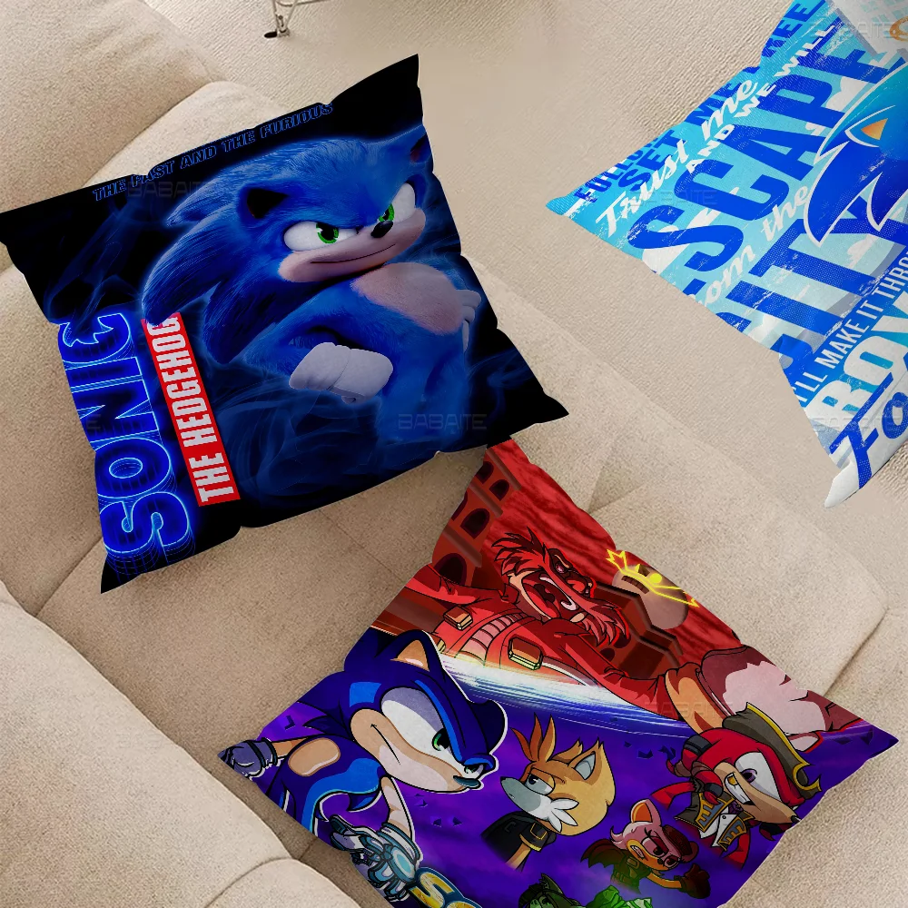 

Supersonic-S-Sonic-Game Pillow Cover For Bedroom Room And Living Room Sofa Decorative Cushion Cover