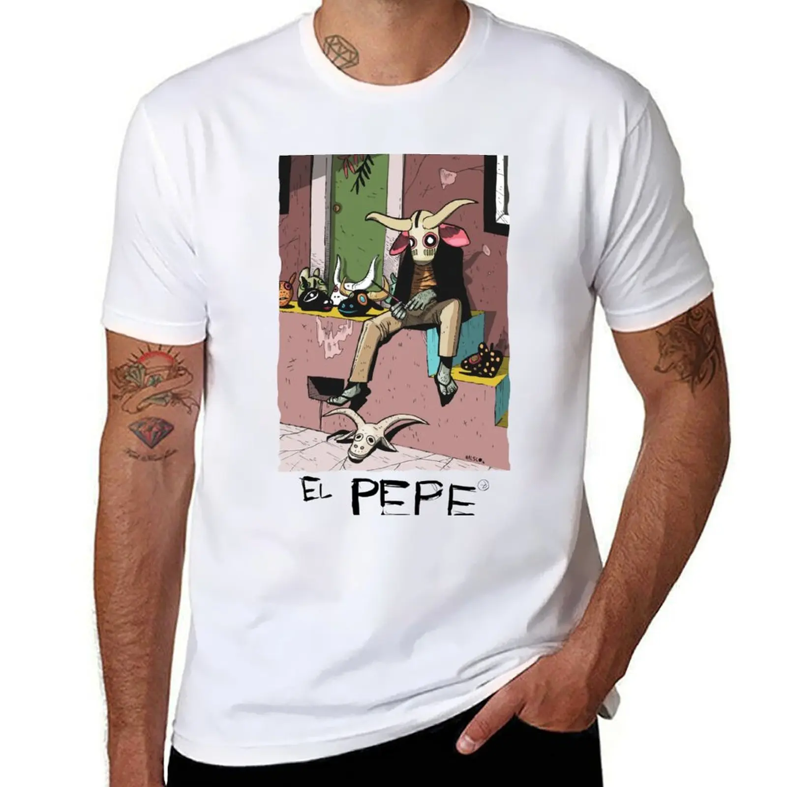 

EL PEPE by Nalsco T-Shirt t shirts cotton 100% t shirts for man pack white T-Shirt