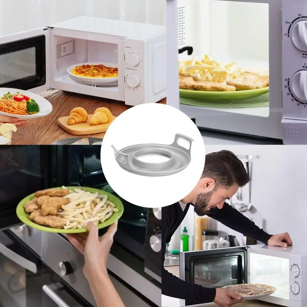 Anti-deformed Microwave Plate Tray Easy to Clean PP Microwave Plates Holder For Bowls, Home Cooking Supplies Microwave Cool