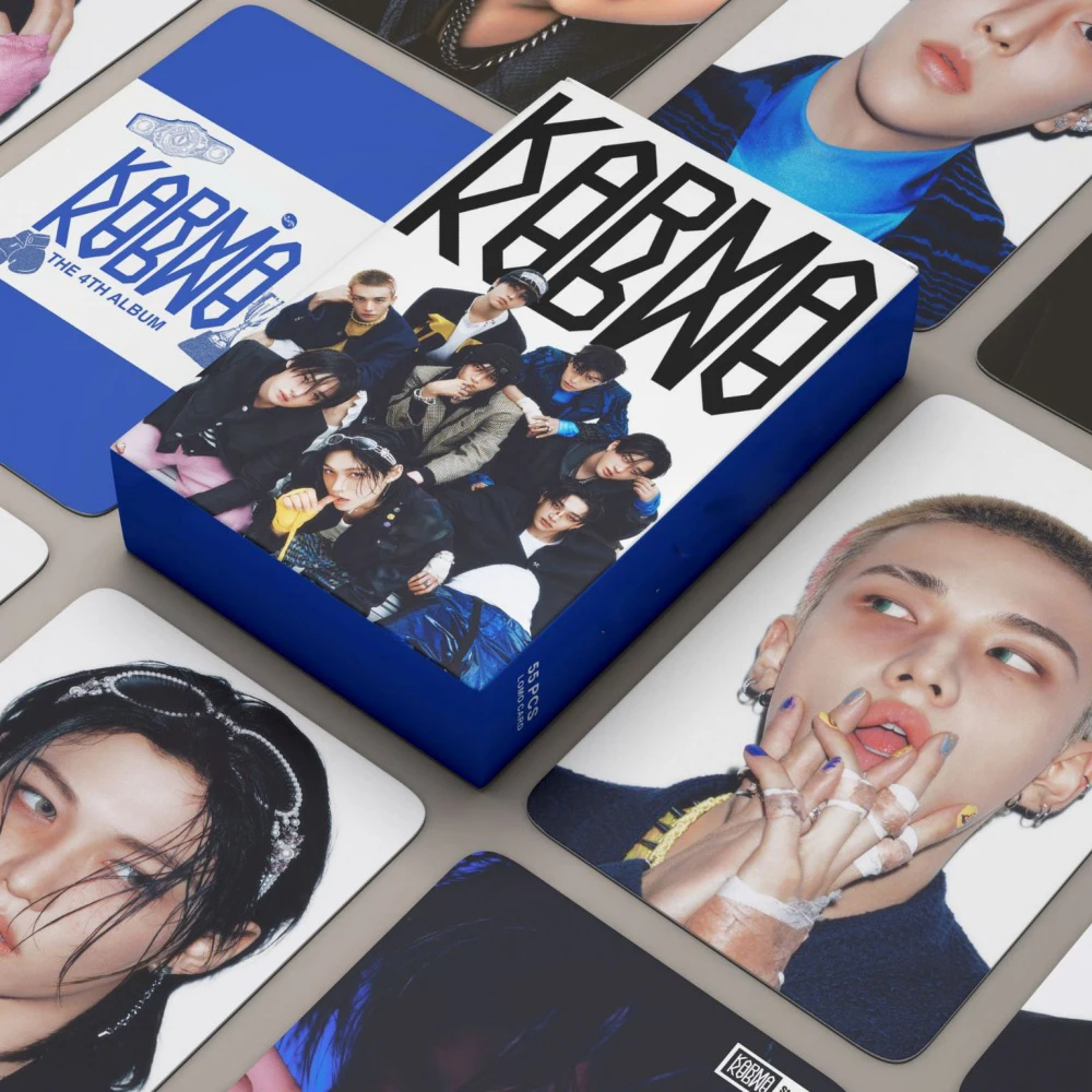 KPOP Idol KARMA Merch Photocard Album Lomo Cards BANGCHAN HYUNJIN FELIX Photobook Collection Card Poster Postcard Photos Gift