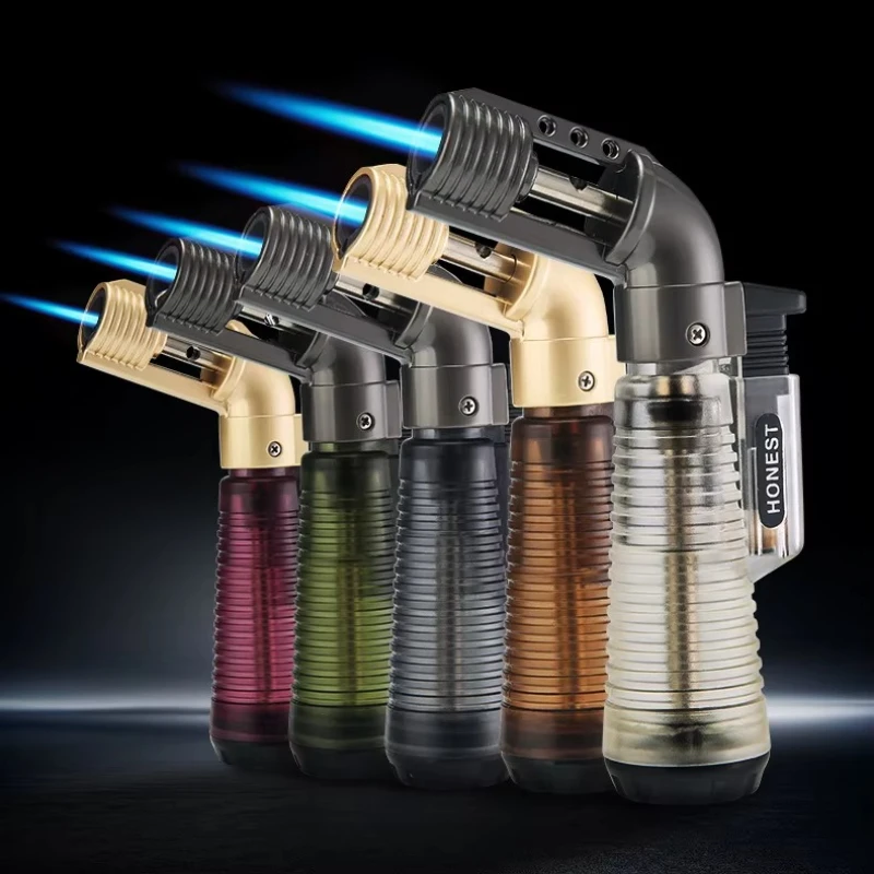 1300℃ Metal Turbo Jet Torch Lighter | Windproof Butane Refillable, Outdoor Cooking Cigarette Lighter, Cigarette Accessory Gadget