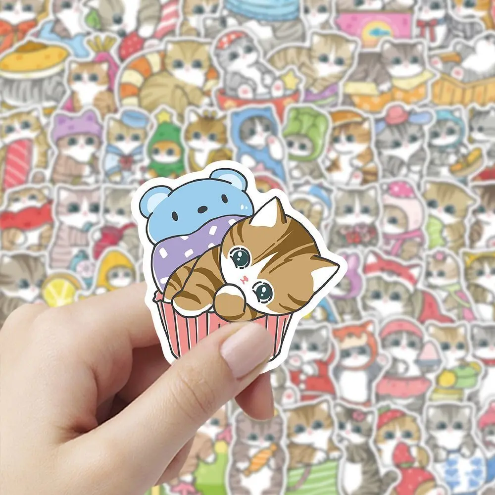 

Kawaii Cartoon Mofusand Shark Cat Stickers Cute Creative Periphery Decoration Desktop Notebook Phone Case Stickers Student Gifts