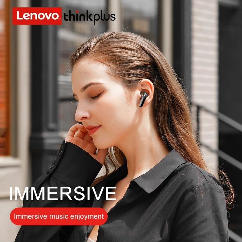 Lenovo X16ไร้สาย Bluetooth Fone หูฟัง HiFi พร้อมไมโครโฟนหูฟังหูฟังกีฬาชุดหูฟังกล่องชาร์จ300MAh