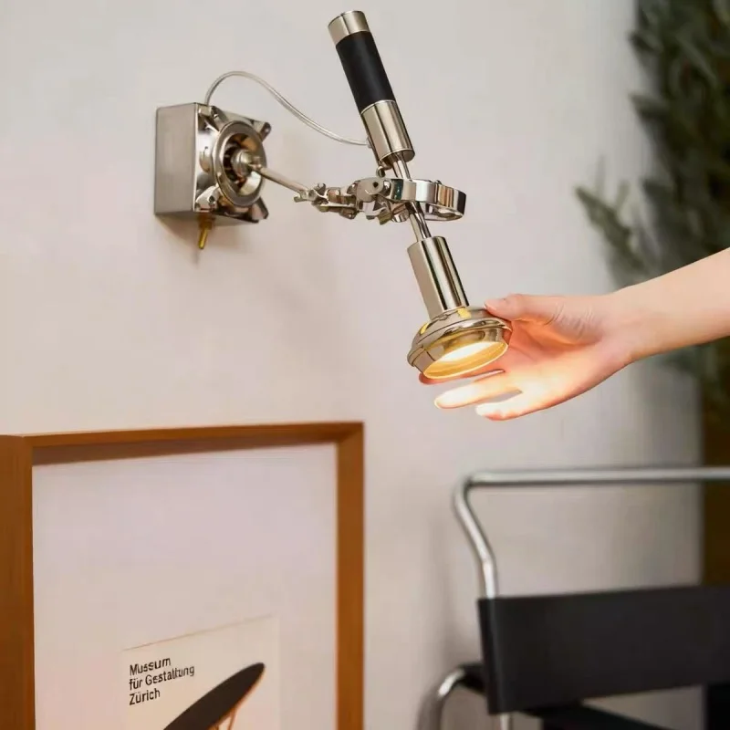 

Modern Adjustable Swing Arm Wall Lamp Suitable For Bedrooms Living Rooms Reading Lights Rotatable Ambient Lighting Fixtures
