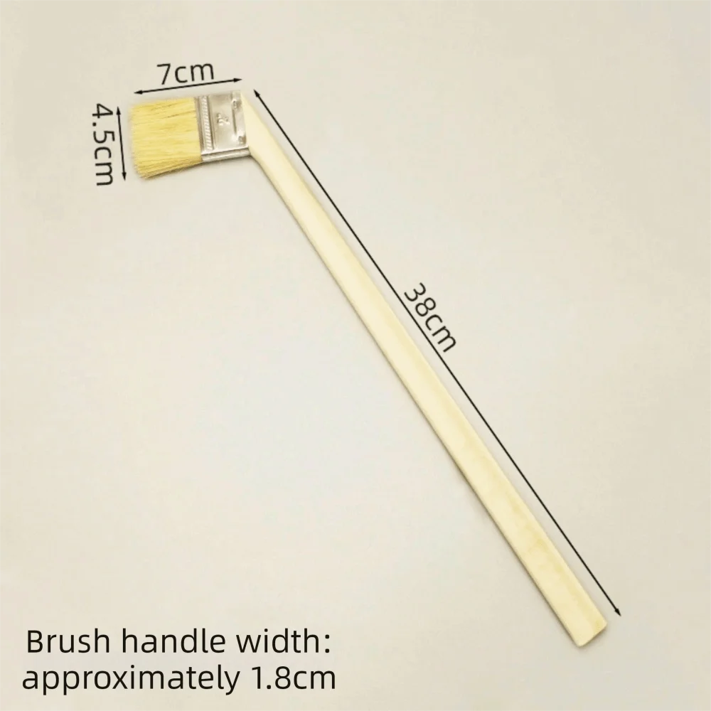 1/3Pcs Durable Long Handle Paint Brush Elbow Multi-Purpose Paintbrush Angle Brushes for Detail Paint Clean