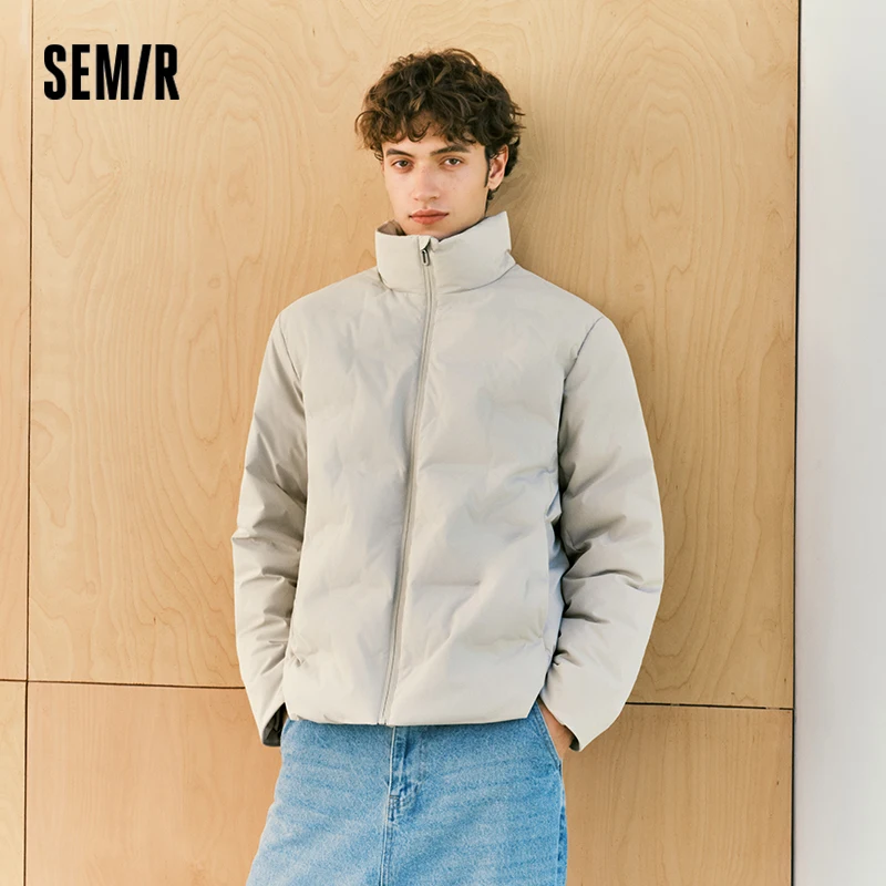 Semir Men Down Jacket Water Repellent Seamless Bonded 2026 Winter Outdoor Layer Warm Insulation Cold Weather Everyday Style