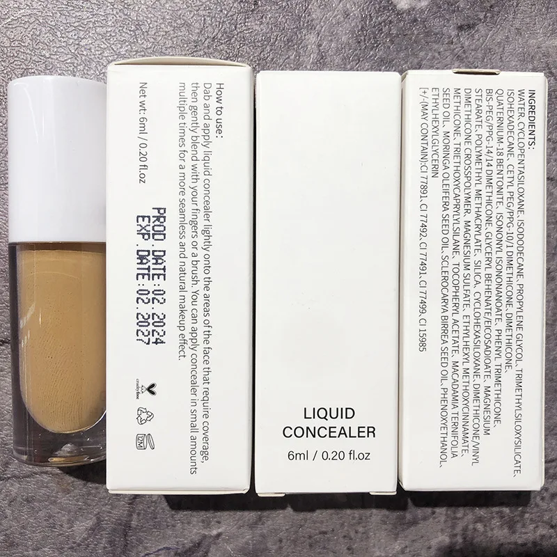 Sem logotipo contorno rosto corretivo maquiagem à prova dwaterproof água duradoura hidratante cobertura completa acne mancha círculos escuros base suave