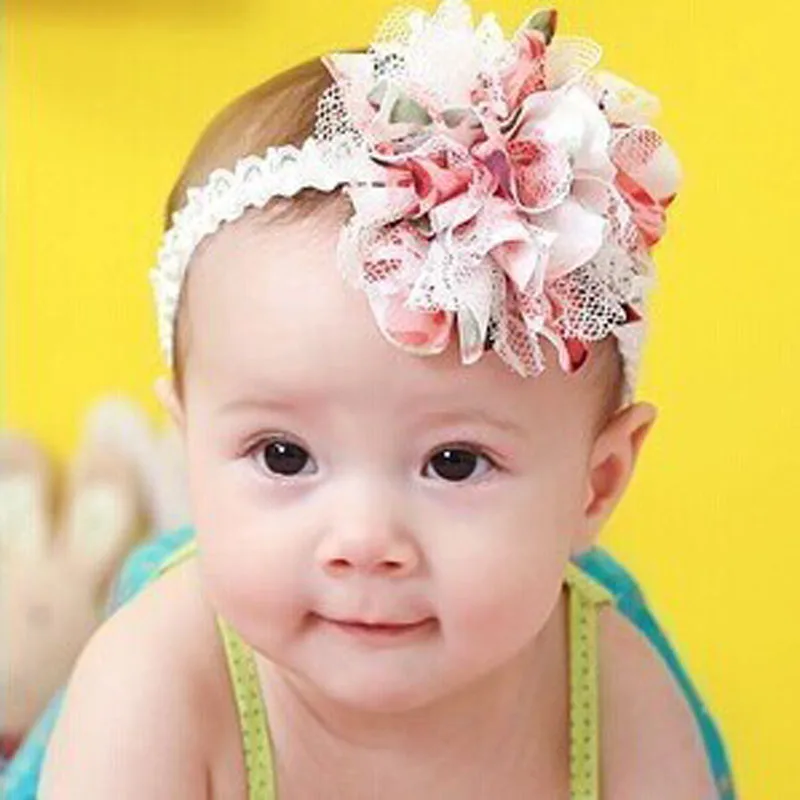 

Toddler Girl Hats Lace Weave Baby Infant Girl Headband Flower Accessories Baby Hair Baby Care Knitted Hat Baby