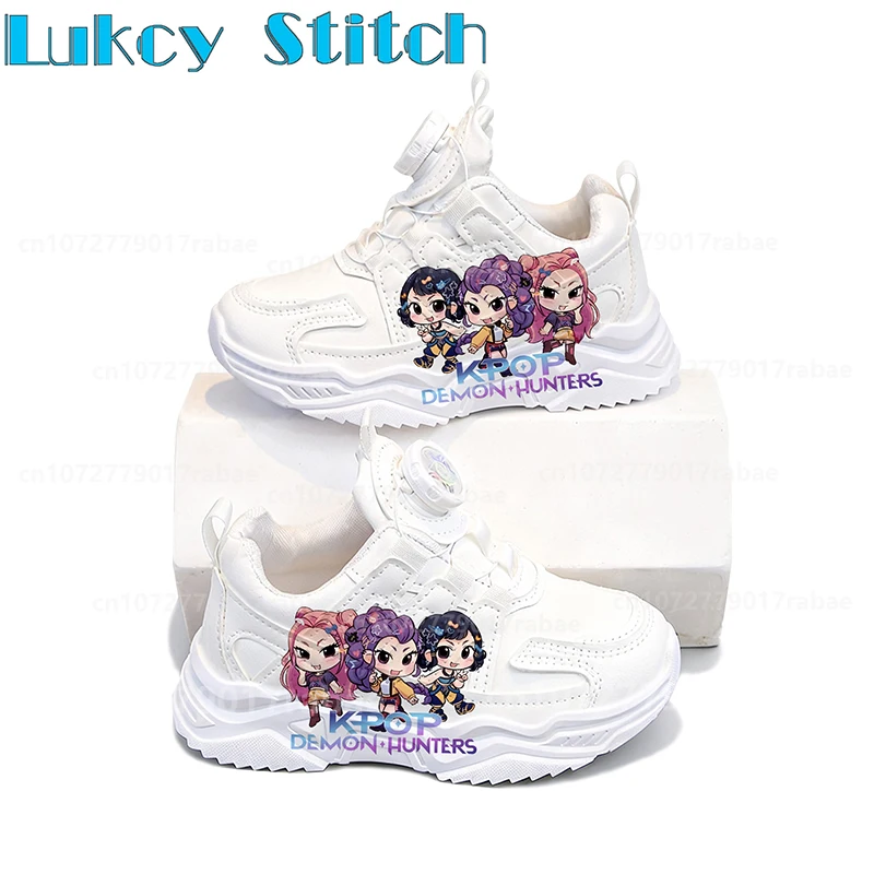 

Popular Children shoes KPop Demon Hunters boys girls High Quality Sports running thick sole shoes Christmas Gift