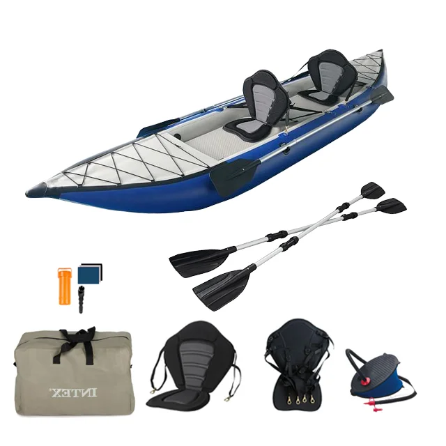 

Wholesale PVC Boat Tandem Kayak Inflatable Canoe 2 Person Inflatable Kayak