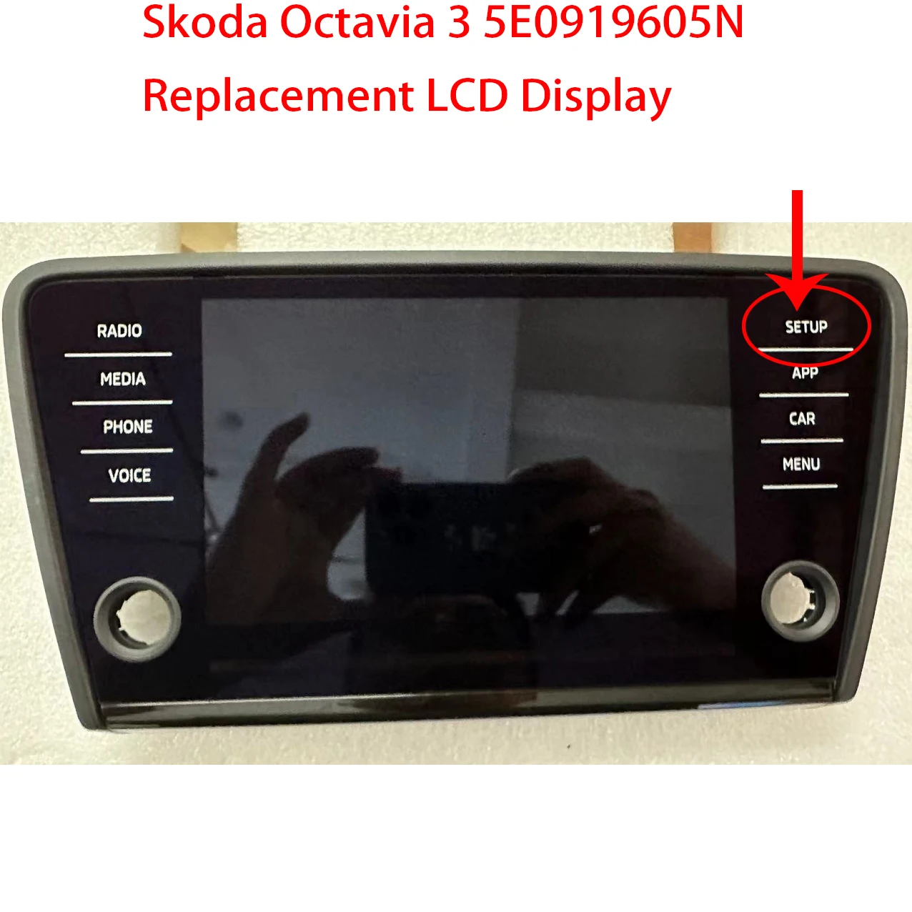 Imagem -05 - Rádio de Navegação Original com Tela Sensível ao Toque Rádio Polegada Skoda Octavia 5e0919605m 5e0919605n