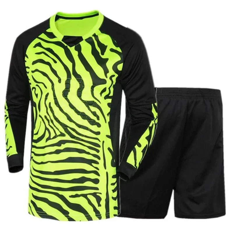 

Men Soccer Goalkeeper Uniform short Football Sets Survetement Football Kit football Training Jerseys Clothes Doorkeepers Shirts