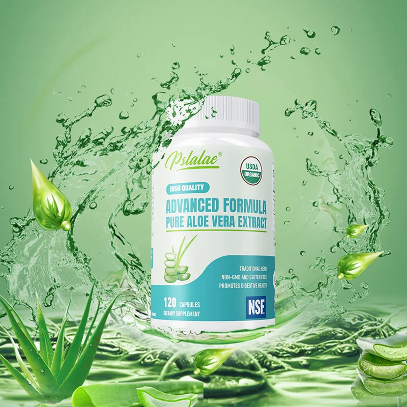 

Aloe Vera Capsules - Supports Intestinal and Digestive Health, Balances Stomach Acid, and Enhances Immune Function