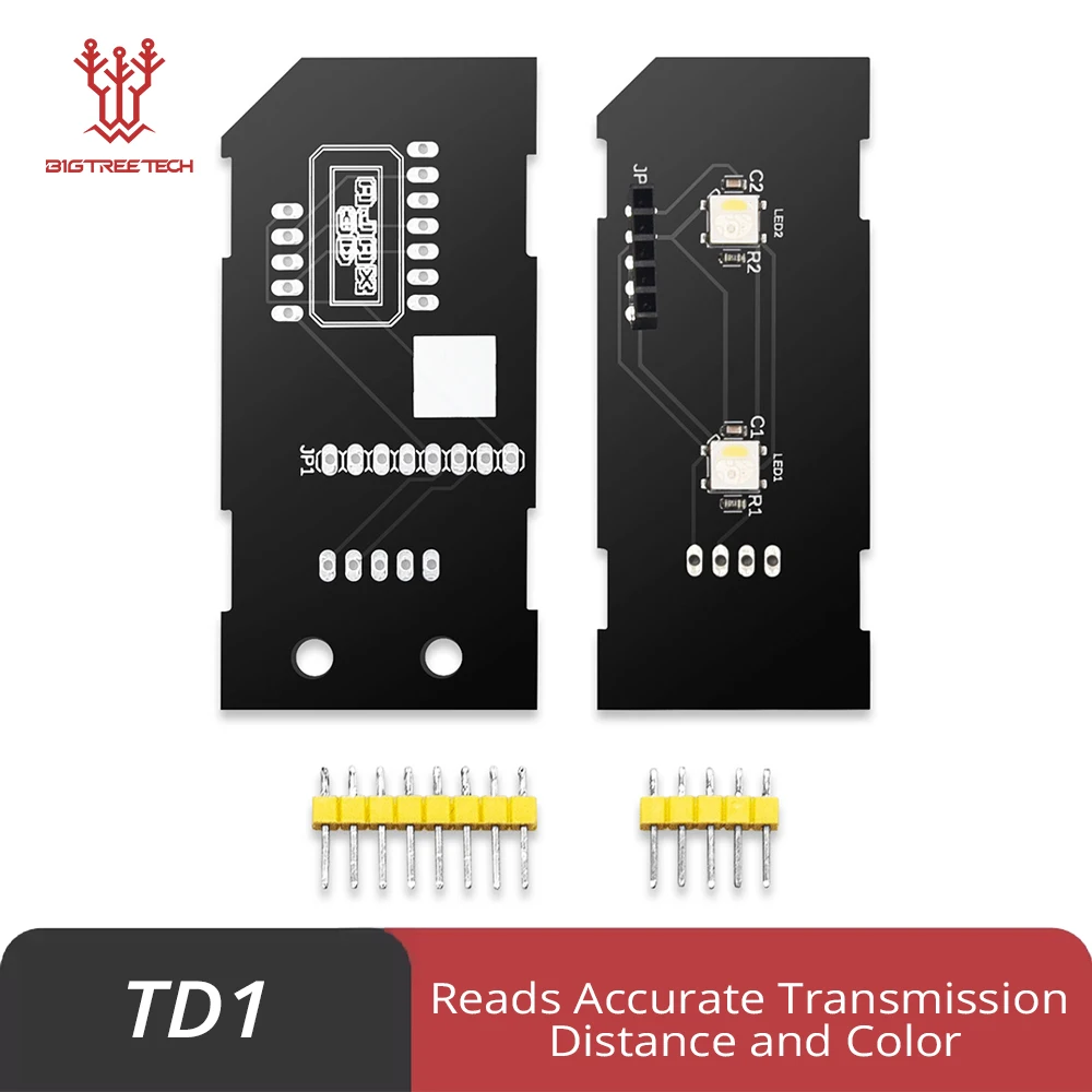

BIGTREETECH TD1 PCBS Board Measured Filament Values of Transmission Distance and Color into HueForge 3D Printer Parts Module