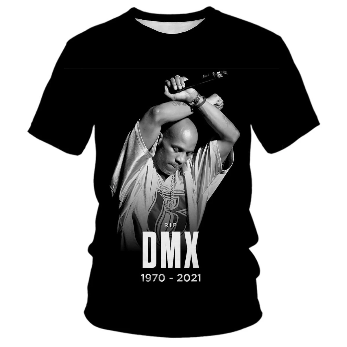 3D Printed T Shirt Rapper D M X Summer Cool Hip Hop Fashion T Shirt Men Women Casual Tops Kids Funny T shirt 100-6XL