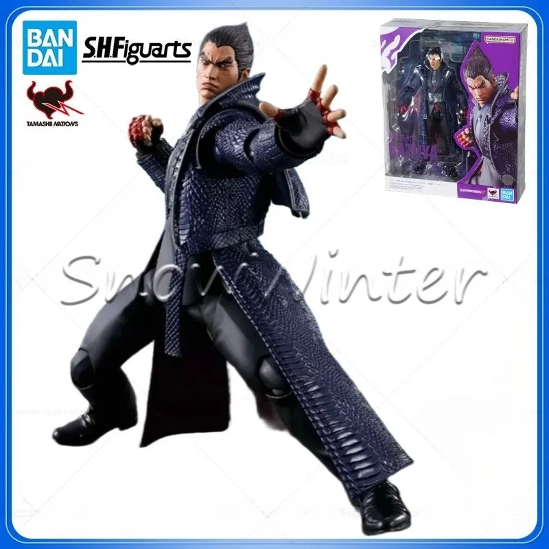 【en-stock】-bandai-shfiguarts-tekken-8-mishima-kazuya-figurine-articulee-a-collectionner-modele-de-jouet-pour-hobby