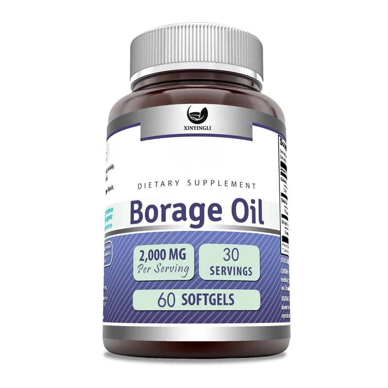 

Borage oil supplement, 2000mg per serving, non GMO | gluten free