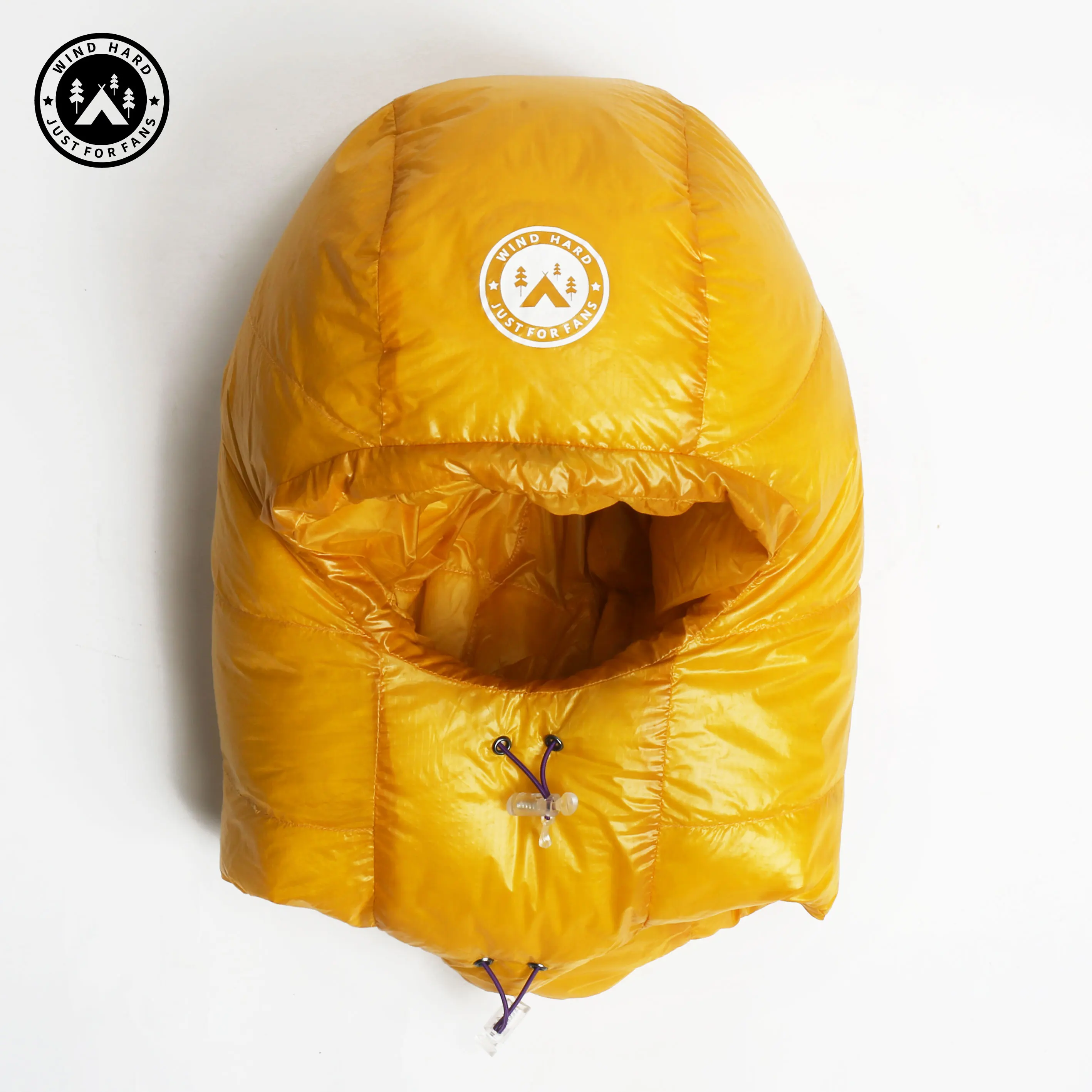 AEGISMAX WIND HARD 10D 800FP Ultralight Down Hat Outdoor Camping Windpoof  Caps Warm Snow Hood with Neck Winter Ski Uinsex