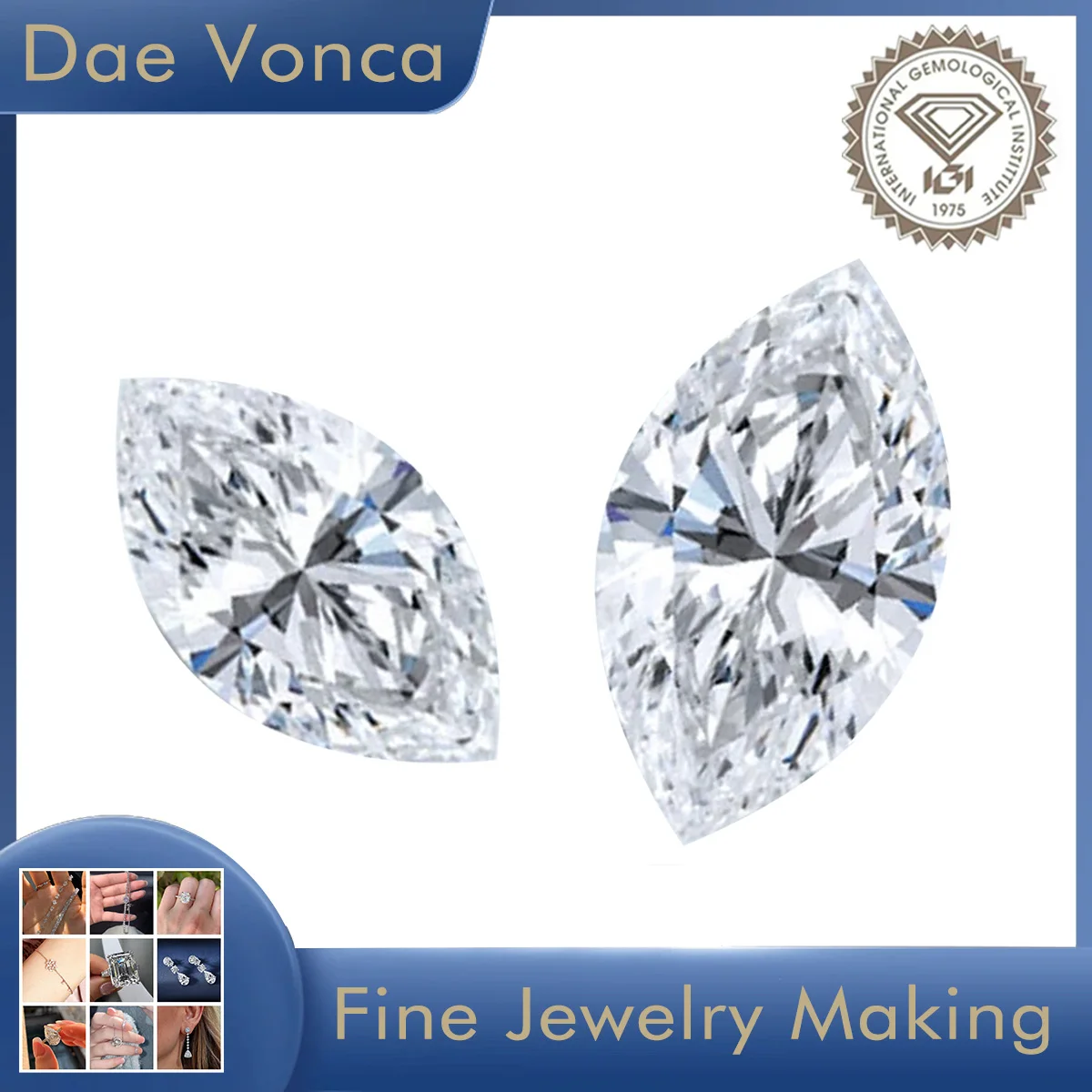 

2.0-6.0ct Marquise Cut Lab Grown Diamond DE Color VS/VVS Clarity With IGI Certificate Lab Loose Diamonds For Jewelry