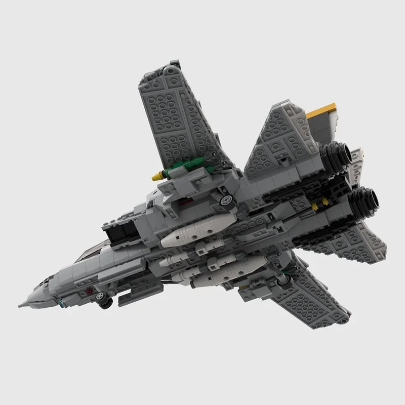 1068PCS Militare Grumman F-14 Tomcat Aerei Da Caccia Building Blocks MOC Carrier-Base Fighter Modello Mattoni Set Bambini Giocattoli Regali