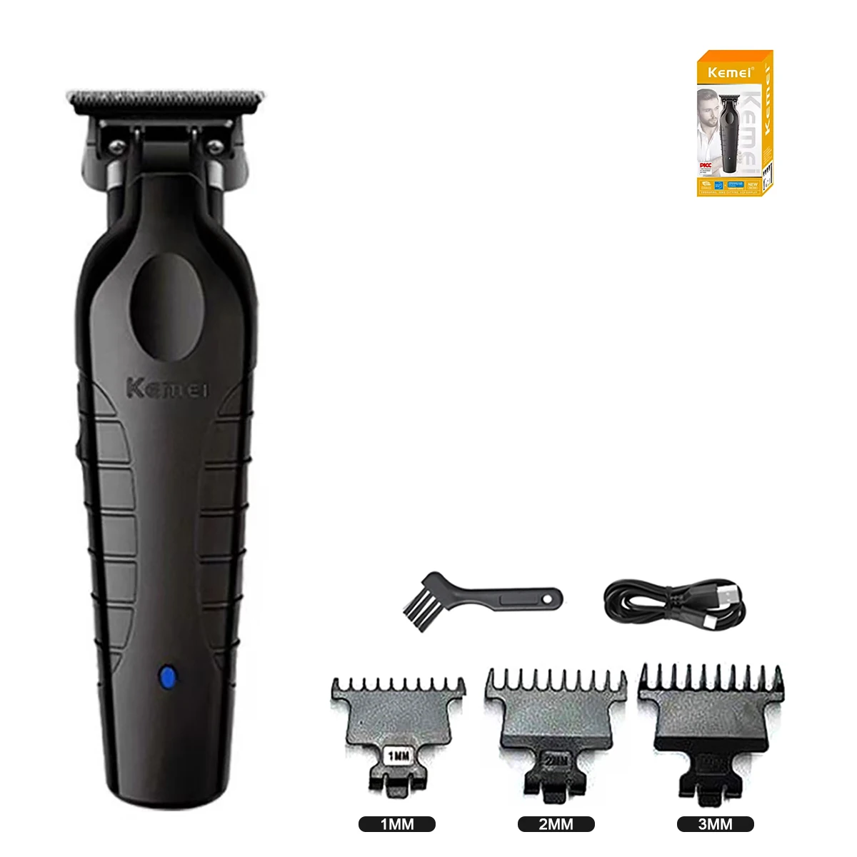 Kemei 2299 Barber Kabelloser Haarschneider 0mm Zero-Gap Konturenschneider Professionelle Elektrische Finish-Schneidemaschine