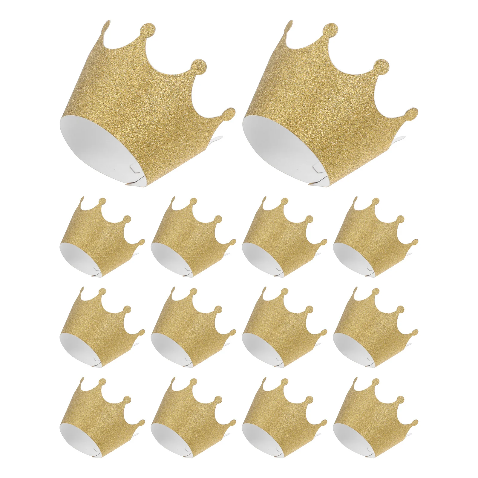 

36pcs Crown Cupcake Packaging Golden Glitter Paper Liners Small Snack Wrapping Party Supplies Elegant Design Baking