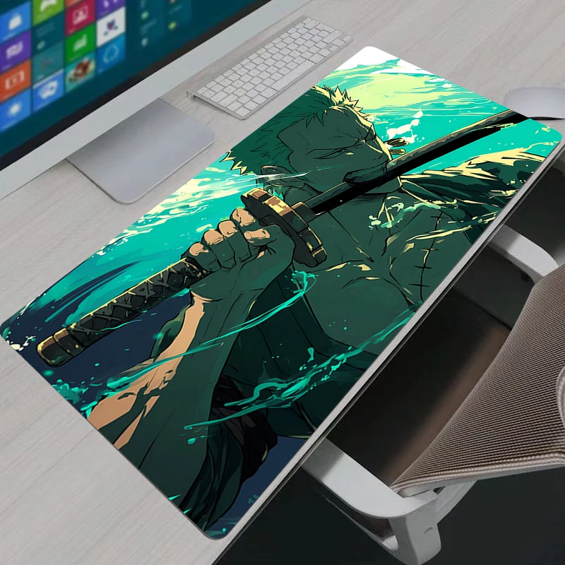 

Цельный коврик для мыши Zoro, большой коврик для клавиатуры для ноутбука, геймера, нескользящий резиновый коврик для компьютера, настольный коврик, коврик для мыши для ПК, геймера, молодежные подарки