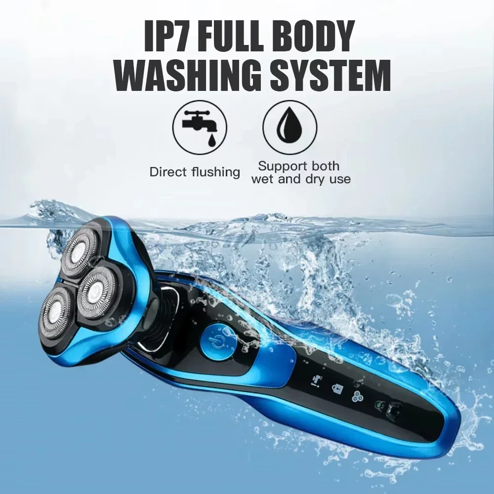 Electric Shaver Full Body Washable Shaver Men's Multifunctional 3-IN-1 USB Rechargeable Professional Hair Trimmer Hair Cutter We image 2