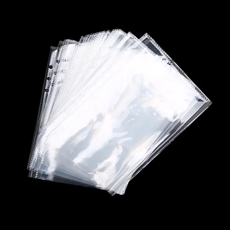 グリッタービーズシェル透明ノートプランナーオーガナイザーバインダーブックノートプロテクターケースフォトアルバムDIYリフィルサプライヤー