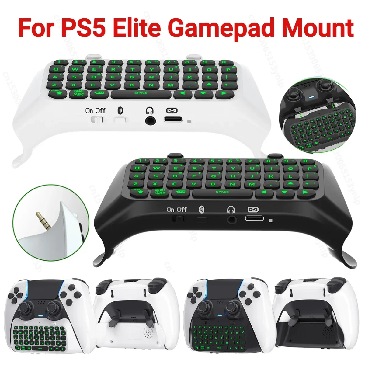 

Мини-клавиатура, Bluetooth-совместимая беспроводная клавиатура с зеленой подсветкой