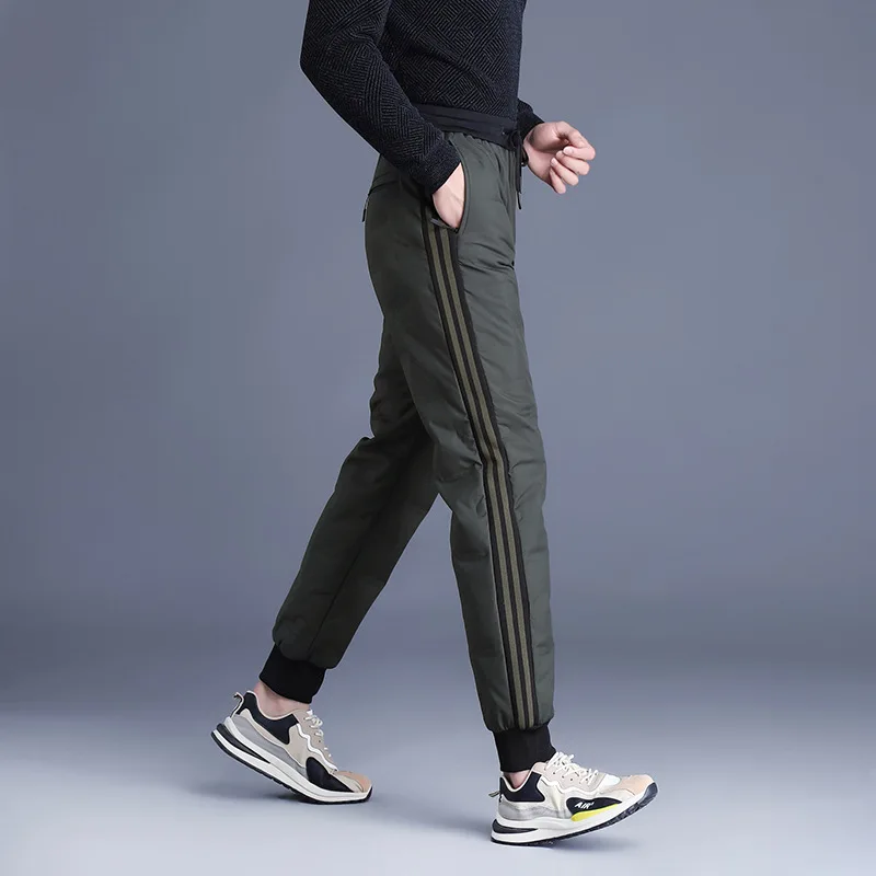 الشتاء 90 بطة أسفل السراويل الرجال النساء في الهواء الطلق الدافئة صوف مبطن يندبروف الحرارية أسفل السراويل الأزواج calcas masculina PT-610