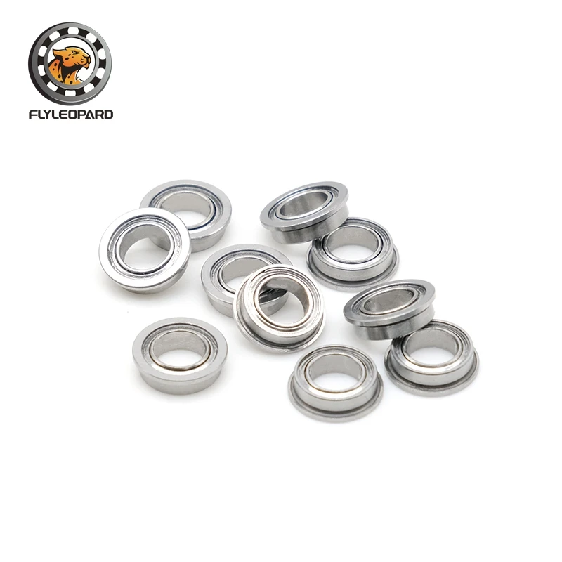 10PCS MF85ZZ Flange Bearing 5x8x2.5 mm  Double Shielded Chrome Steel Flanged MF85 Z ZZ Ball Bearings MF85Z MF85 DDLF-850