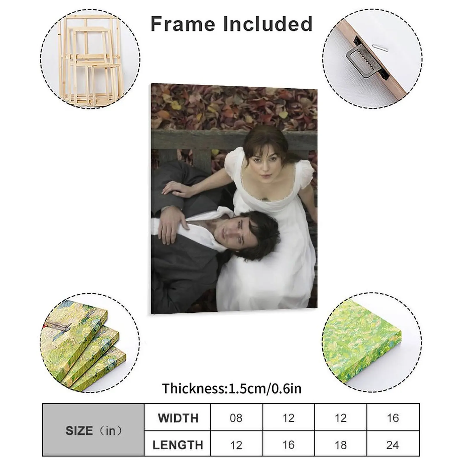 الكبرياء والتحامل 2005 قماش اللوحة المطبوعة حزب جدار ديكور حزب سينما مؤطرة جدار اللوحة