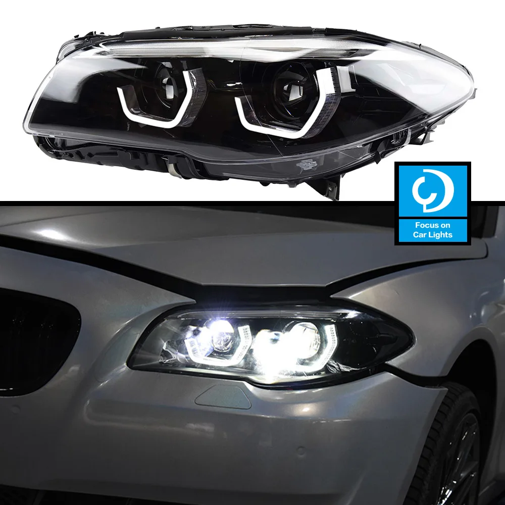 Car Front Headlight For BMW F10 F18 2010-2017 LCI LED HeadLamp Styling Dynamic Turn Signal Lens Automotive Accessories 2 PCS