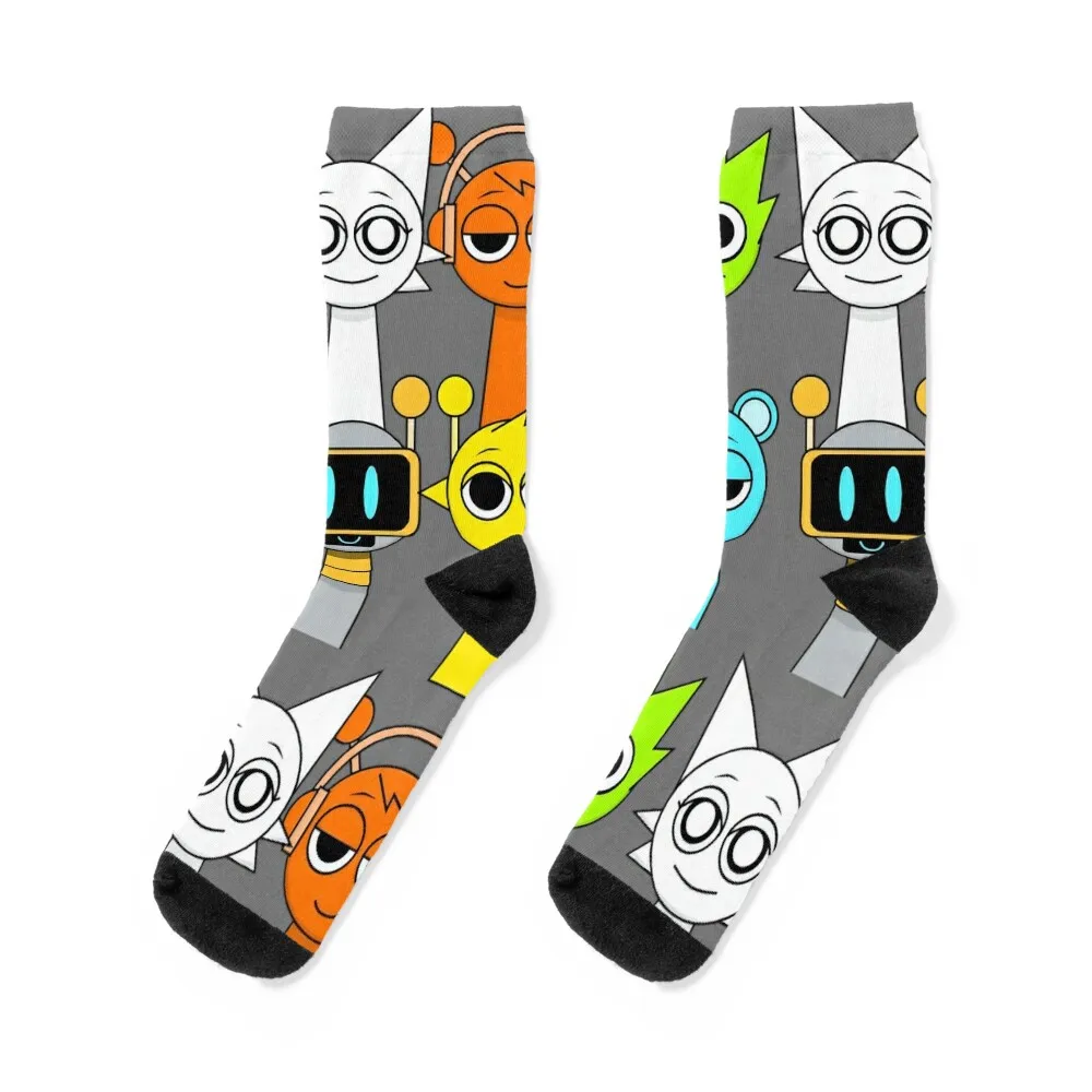 

sprunki sprunki sprunki Socks ankle christmas gift cartoon heated Mens Socks Women's